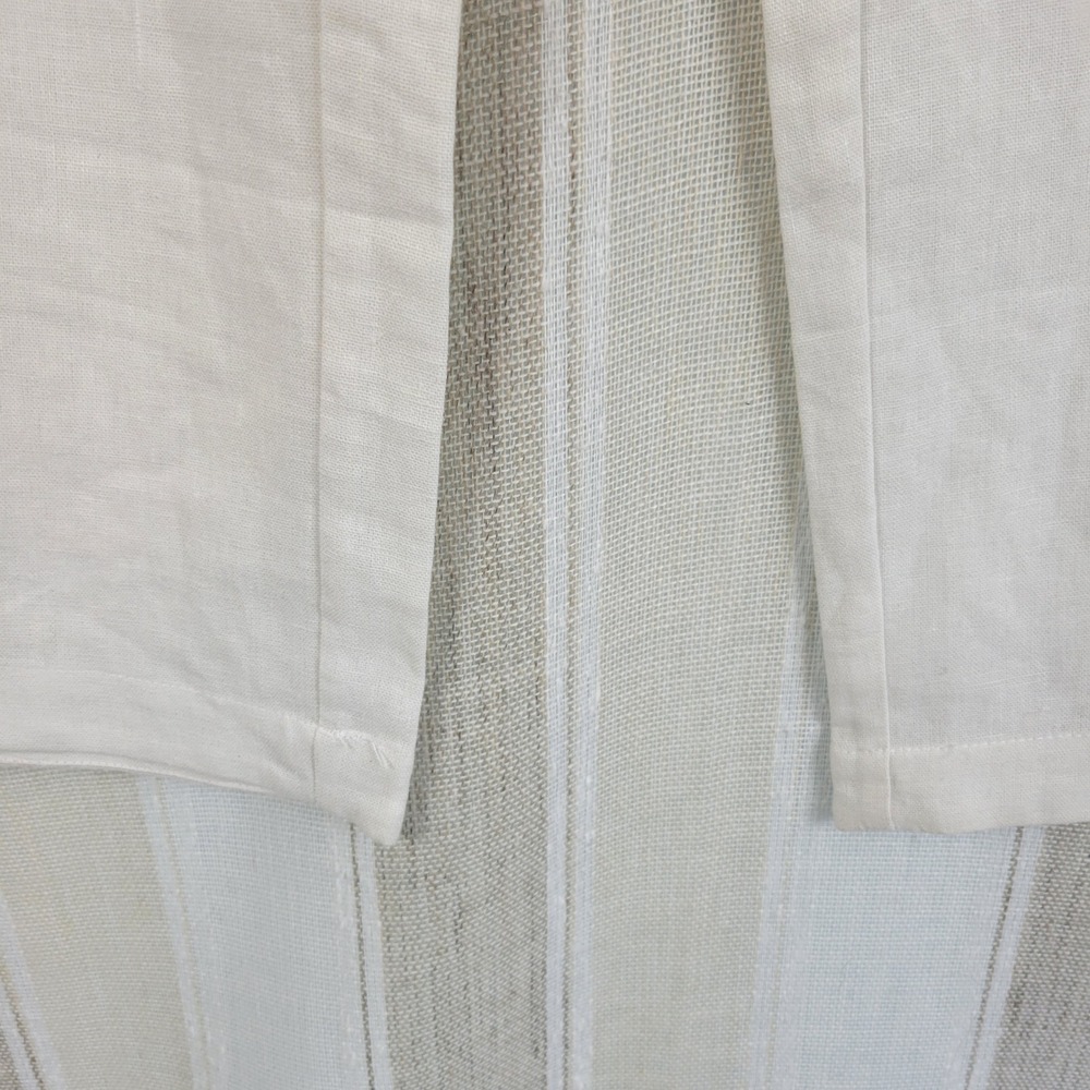 Susan‎ Graver Linen Blend Pull On Pants Size Large White - Picture 3 of 9
